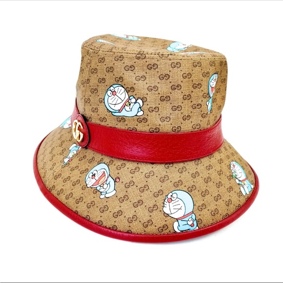 Gucci Other - ❌sold ❌Men’s Gucci Brown and Red Hat with Cartoon Print size L59
